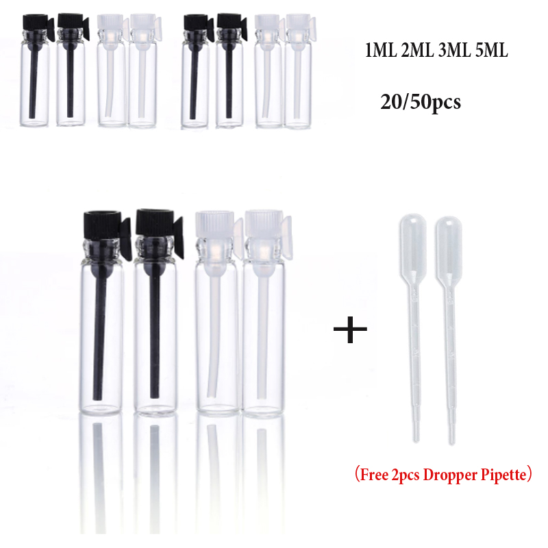 Perfume Fragrance Lab - 20/50 stücke 1/2/3 ml Leere Klarglas