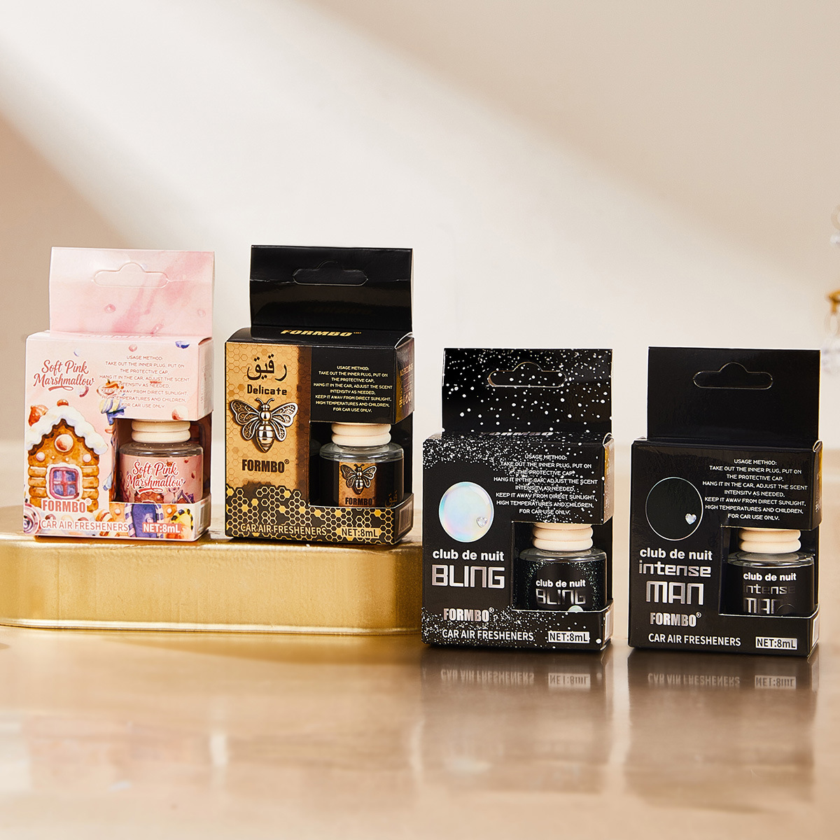 Perfume Aqua Fragrance - Seilhängender Auto-Lufterfrischer, 4 Düfte erhältlich, langanhaltender