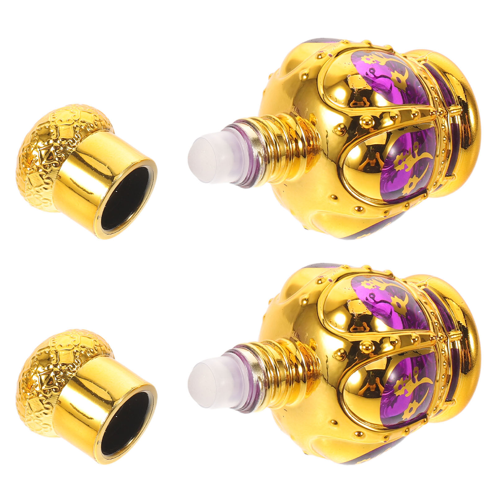 On Perfume & Fragrance Kota Bogor - 2 Stück auslaufsichere Glas-Roll-on-Flaschen, Mini-Parfümölfläschchen, Verpackung