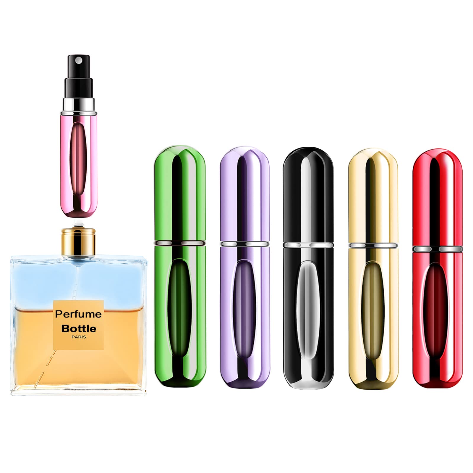 Fragrance Atomizer Pump - Nachfüllbare Mini-Parfümflasche Tragbare Kosmetikflasche Sprühflasche Zerstäuber