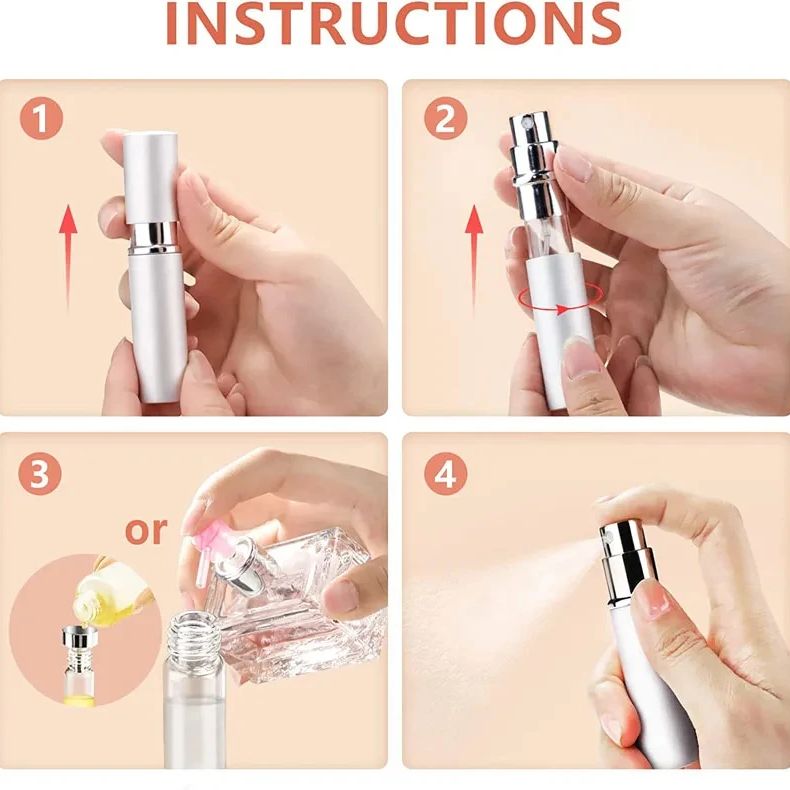 4 stücke + 4 Zubehör 5ml nachf – Fragrance Atomizer Pump Bewertung und Preis